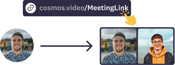 Cosmos Video seamless guest join experience with one click.