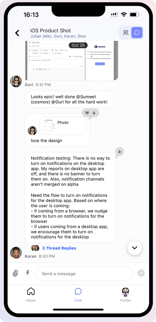 Mobile App for iOS 13+ & Android 8.0+ | Cosmos Video