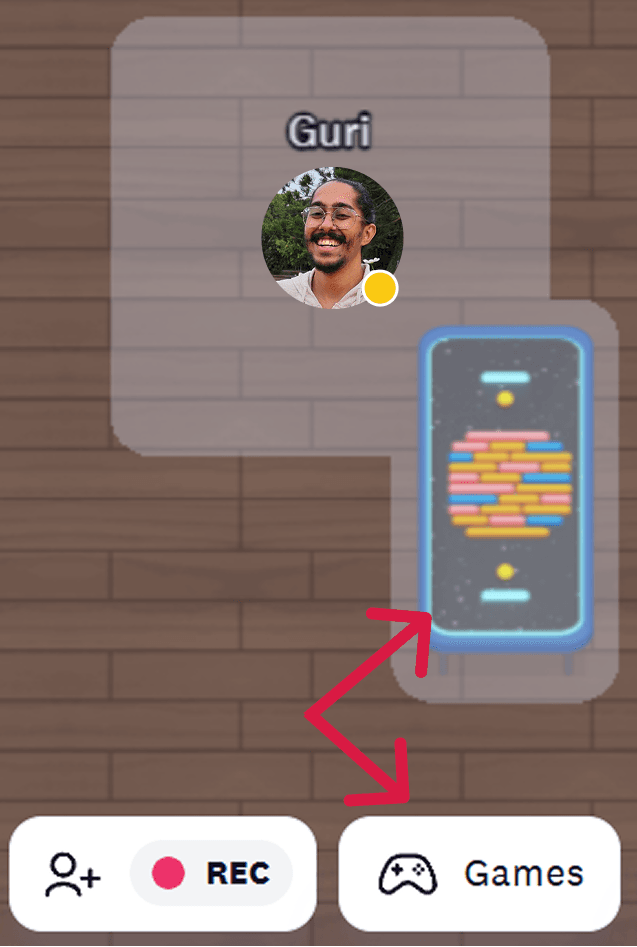 Turn on Games in Cosmos from Game Table