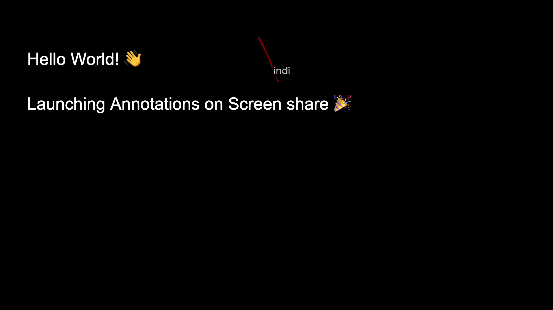 Cosmos Video annotations on screen share letting users draw and write on a shared display during calls