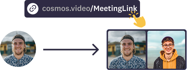 Cosmos Video seamless guest join experience with one click.